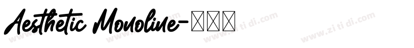 Aesthetic Monoline字体转换